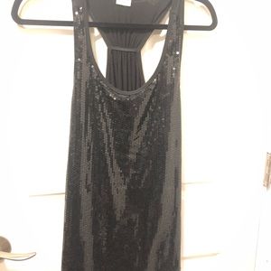 Racer back sequins tank